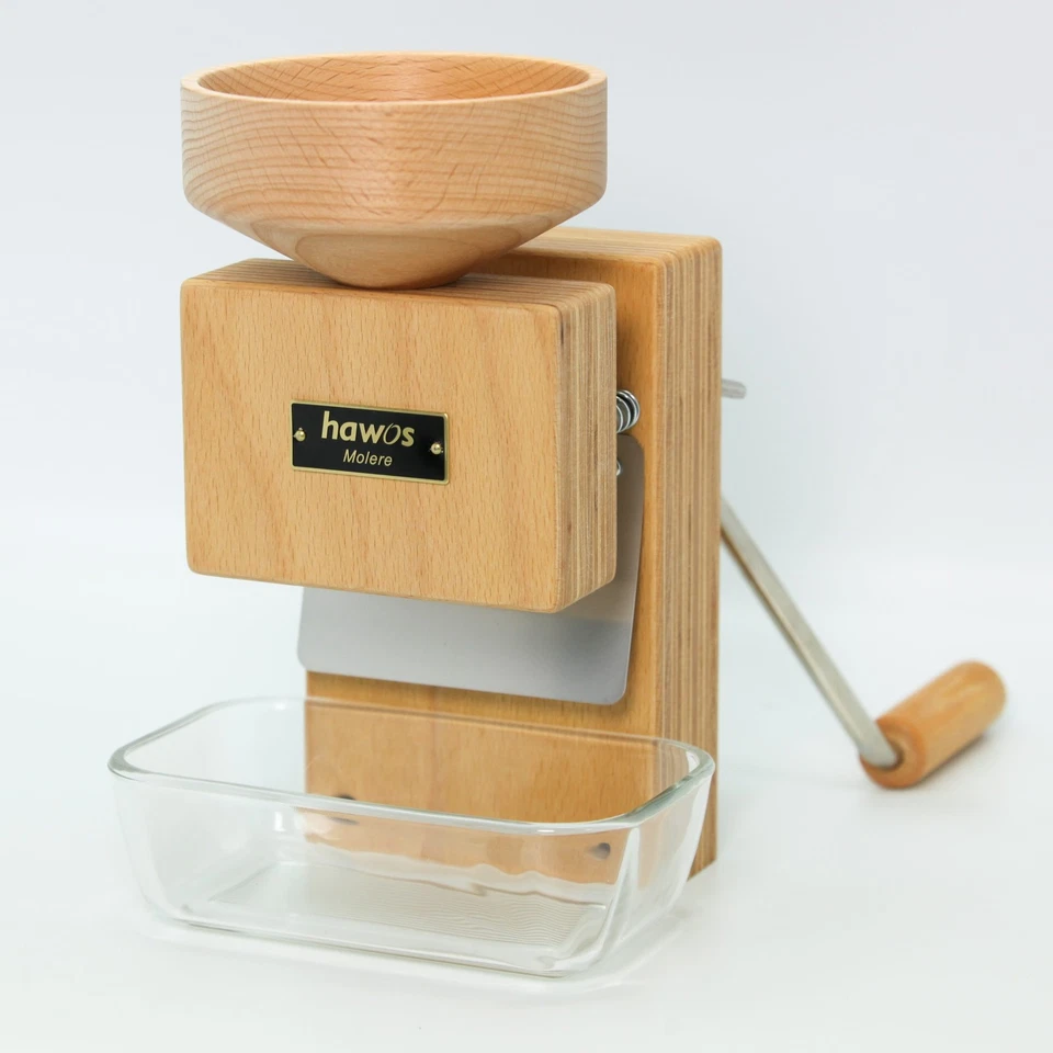 hawos Molere Handgetreidemühle Handmühle Steinmühle Kornmühle Buche Multiplex - Bild 1 von 1