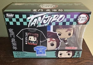 Funko Pop! Demon Slayer Tanjiro Kamado Pop & Tee Target Exclusive Large  - Picture 1 of 8