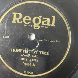 10" 78 RPM-Billy Clarke-Honeymoon Time/Billy Burton-Faded Love Letters/9444 - Bild 1 von 4
