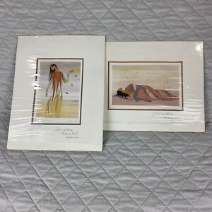 Ioyan Mani (Maxine Noel) Signed Prints "Night’s Protection" & "In Friendship"