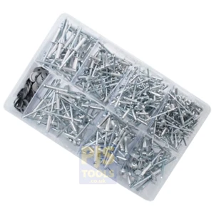 Sortimentskasten Popnieten & Unterlegscheiben 475 Stück 3,2, 4,0 & 4,8 mm AT94 - Bild 1 von 1