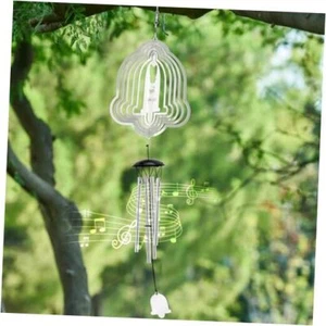 Wind Chimes with Bells Wind Spinner, Outdoor Garden Decor Wind Silver Bells - Picture 1 of 7