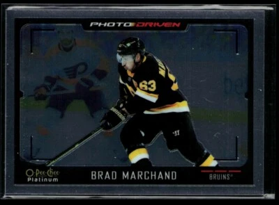 2021-22 O-Pee-Chee Platinum Photo Driven #PD-4 Brad Marchand - Image 1 of 2