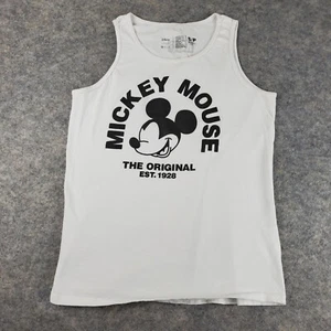 Camiseta sin mangas Disney X Neff para hombre pequeña blanca cuello redondo manga corta gráfica elástica - Imagen 1 de 14