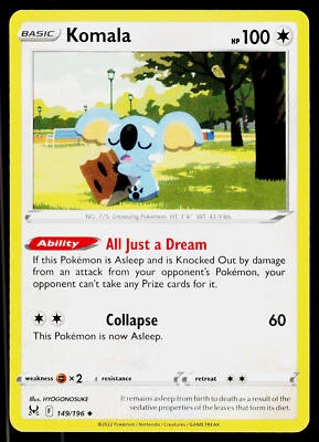 Komala SWSH11: Lost Origin #149/196 Uncommon - Image 1 of 2