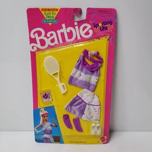Vintage 1991 Barbie 662 Sporting Life Fashions Clothing Set Tennis HTF - Picture 1 of 2