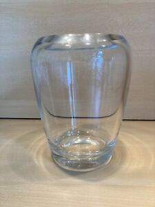 Massive Glas Vase  klar  H 20cm