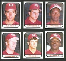 1981 TCMA Cedar Rapids REDS #3 BRAD LESLEY Turlock CALIFORNIA