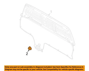 NISSAN OEM Door Side Rear View Mirror-Mirror Assy Nut 01225N6011 - Bild 1 von 2