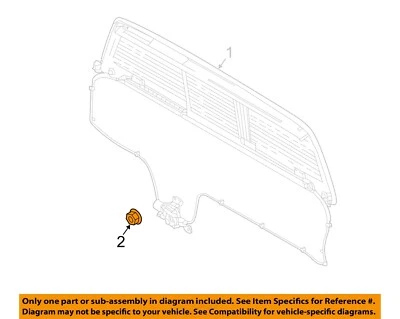 NISSAN OEM Door Side Rear View Mirror-Mirror Assy Nut 01225N6011 Foto 1 de 2