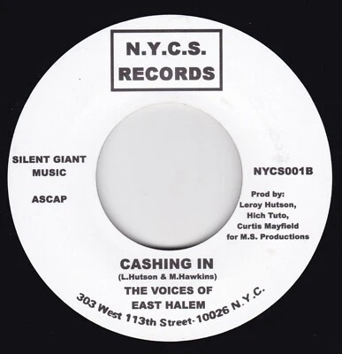 Soul / Funk--The Voices Of East Harlem--Cashing In / Flame N King--Ho Happy Day - Image 1 of 2