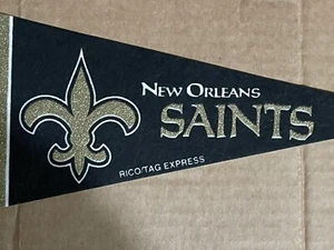 New Orleans Saints mini football pennant 9 x 4" - Picture 1 of 5