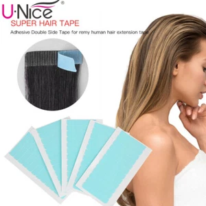 UNice Tape For Tape Super Adhesives Blue Double-sided Lace Front Hair Extensions - Picture 1 of 11