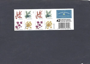 #5418b WINTER BERRIES BOOKLET PANE OF 20 FOREVER STAMPS MNH UNFOLDED - Picture 1 of 2