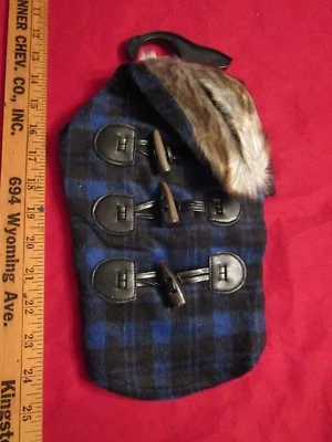 Nuevo con etiquetas Abrigo Zack N Zoey Piel Punta Palanca Perro Cachorro Extra Pequeño Azul Envío GRATIS Foto 1 de 4