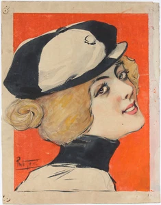 HENRI PAOLO AQUARELL PROJEKT POSTER 1890 CYCLES CLEMENT - Bild 1 von 12