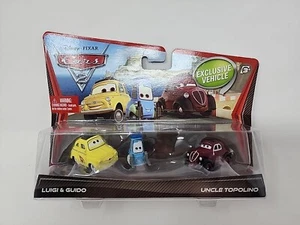 Disney/Pixar Cars 2 Exclusive Vehicle Luigi & Guido & Uncle Topolino 2010 New - Picture 1 of 7