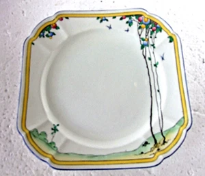 Art Deco Shelley Balloon Tree 8" salad plate Pattern F11624 Rn 723404  - Picture 1 of 2