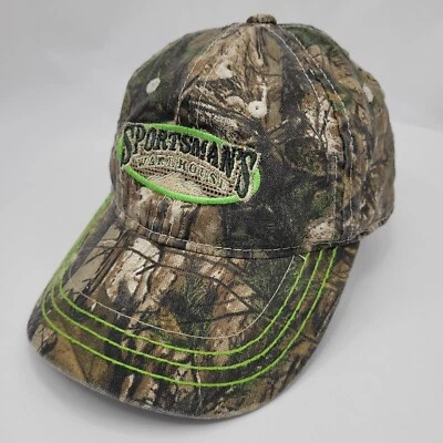 Gorra deportiva Warehouse camuflada sombrero juvenil verde marrón gancho y bucle correa ajustable Foto 1 de 4