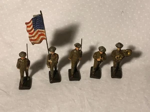 Lineol Flag Bearer Marching Set composition soldiers Germany C-70 - Picture 1 of 4