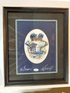Griffey Jr 1991 Abstract Autographed Jr/Sr JSA Certified Beautifully Framed - Picture 1 of 7