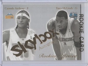 CARMELO ANTHONY & TRACY McGRADY ROOKIE CARD 2003/04 Skybox AUTOGRAPH ICS RC! - Picture 1 of 2