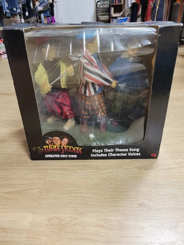 2002 The Three Stooges Animated Golf Scene Figure (Brand new ) Cover