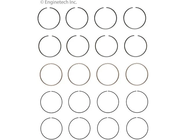 Anillo de pistón Hastings 45991RCZB 2,5 L 4 cilindros para Dodge Mini Ram 1987-1988 Foto 1 de 2