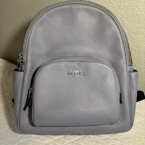 Coach Pebble Leder Court Rucksack Handtasche 5666 zeigt Gebrauchsspuren - Bild 1 von 11