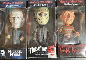 Wacky Wobbler Bobble-head Jason Michael And Freddy Bundle - Picture 1 of 1