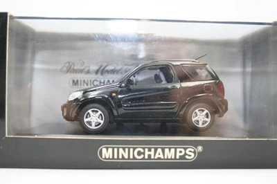 TOYOTA RAV4 2000 NERO ASTRAL BLACK MINICHAMPS 430166001 1:43 RAV 4 XA20 MKII - Immagine 1 di 4
