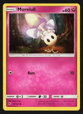 Morelull 97/147 Burning Shadows 2017 - Pokémon TCG - Image 1 of 2