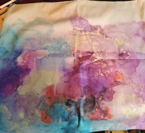 NEW Watercolor Pillow Cover 18x18 w/invisible zipper opening NEW - Picture 1 of 3