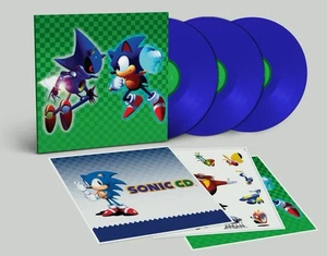 Sonic CD Soundtrack Data Discs Limited Edition Blue Vinyl etched Vinyl SEALED - Picture 1 of 1