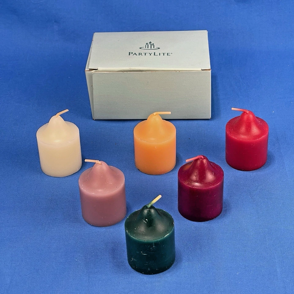 Partylite 2004 Asst Holiday Votives CS0262 Set of 6 Original Box