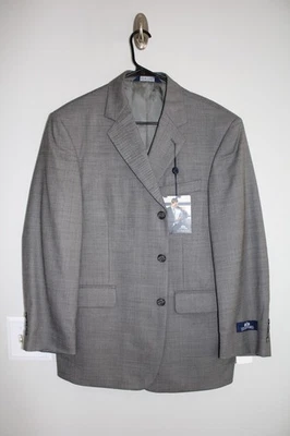 NUEVO ABRIGO DEPORTIVO GRIS STAFFORD EASY 100% LANA talla 40S traje chaqueta 40 CORTO NUEVO CON ETIQUETAS Foto 1 de 4