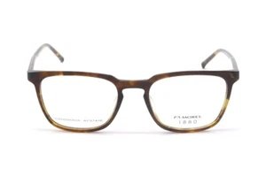 Morel 1880 60134M TD12 Havana Square Plastic Eyeglasses Frame 55-20-145 - Picture 1 of 4