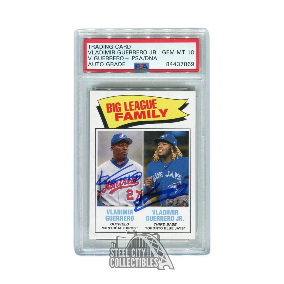 Vladimir Guerrero Jr 2020 Topps TBT 1977 Big League Family Autograph PSA/DNA 10 - Image 1 of 1