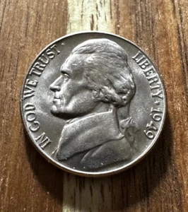 1949 JEFFERSON NICKEL HI-GRADE - Picture 1 of 2