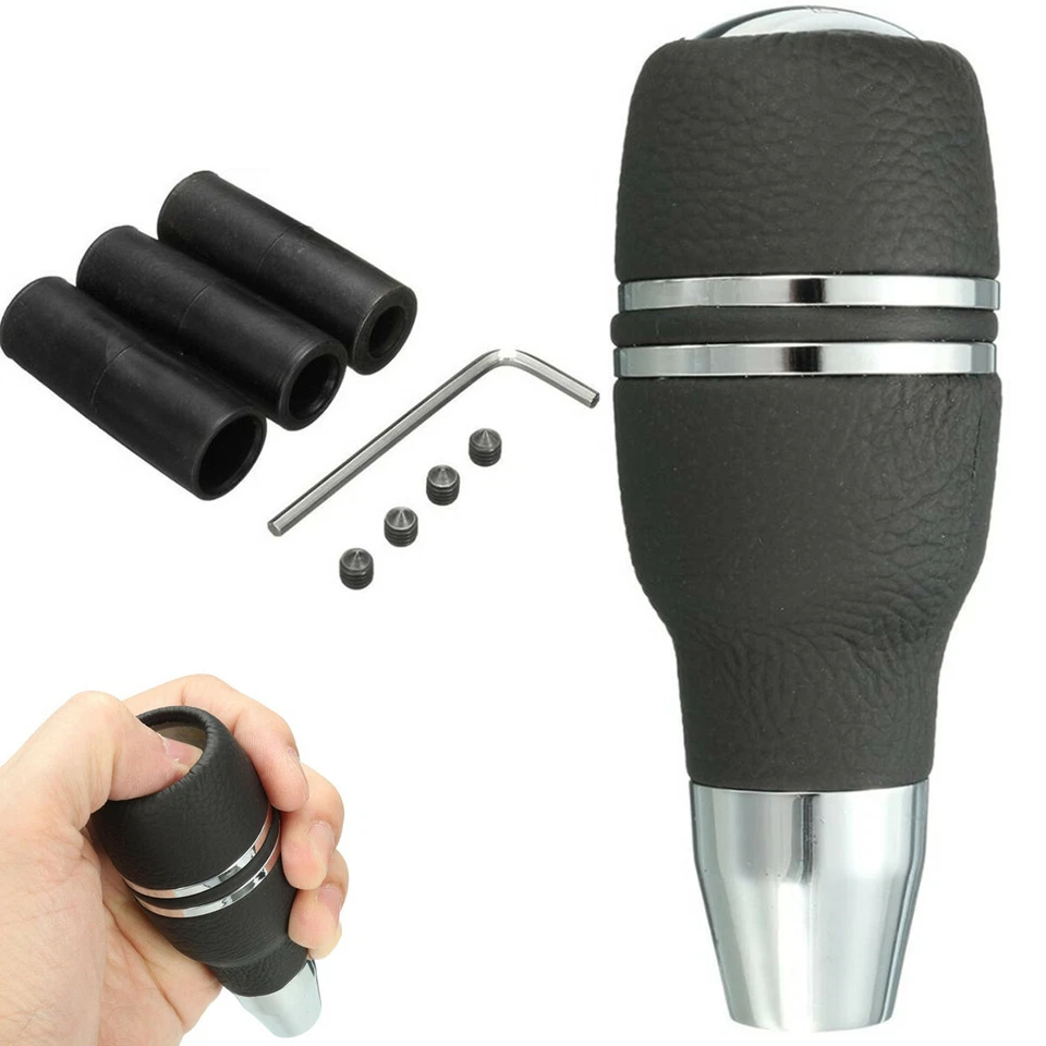 Cabezal de palanca de cambios automático para automóvil con botón negro accesorios Foto 1 de 4