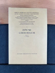 Biblia Hebraica Stuttgartensia: Liber Regum (1, 2 Kings) by Alfred Jepsen (1977) - Picture 1 of 8