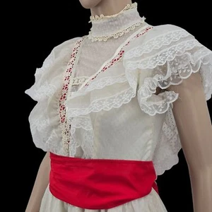 JCPenny Fashions Vintage Fringe Dress with Sash, Women's 4 - Picture 1 of 13