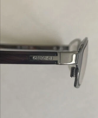 Женские дамы GUCCI прозрачный объектив хром/черный чтения очки GG 1721 - 51/16/135 - Изображение 1 из 4