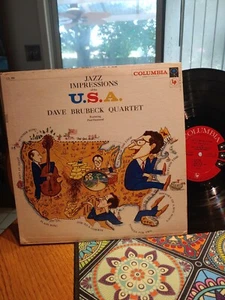 DAVE BRUBECK QUARTET JAZZ IMPRESSIONS OF THE USA 1957 MONO ORIGINAL VG+/VG+ - Picture 1 of 6