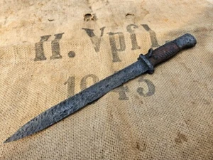 WW2 ORIGINAL GERMAN MAUSER K98 BAYO D-RING SOLDIER MODIFIED RELIC from KURLAND - Picture 1 of 7