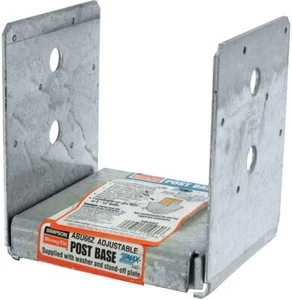 Simpson Strong Tie ABU66Z ZMAX Galvanized 12GA 6x6 Adj Post Base 10-per Box - Picture 1 of 1