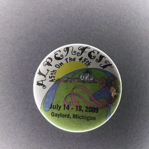 2009 45th Annual Alpenfest Gaylord Michigan MI 2 1/4" Pinback Button - Picture 1 of 2