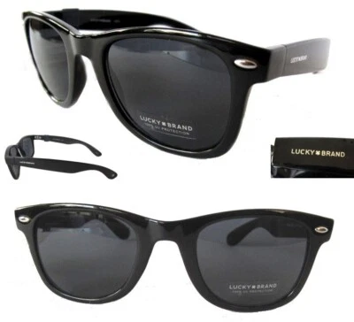 NWT Unisex Sunglasses Lucky Brand Dusk Black/Black $80.00 - Image 1 of 4