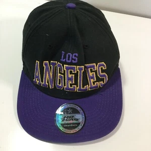 Vintage Black & White Los Angeles No Fear Snapback Hat Adjustable Baseball Cap - Picture 1 of 3