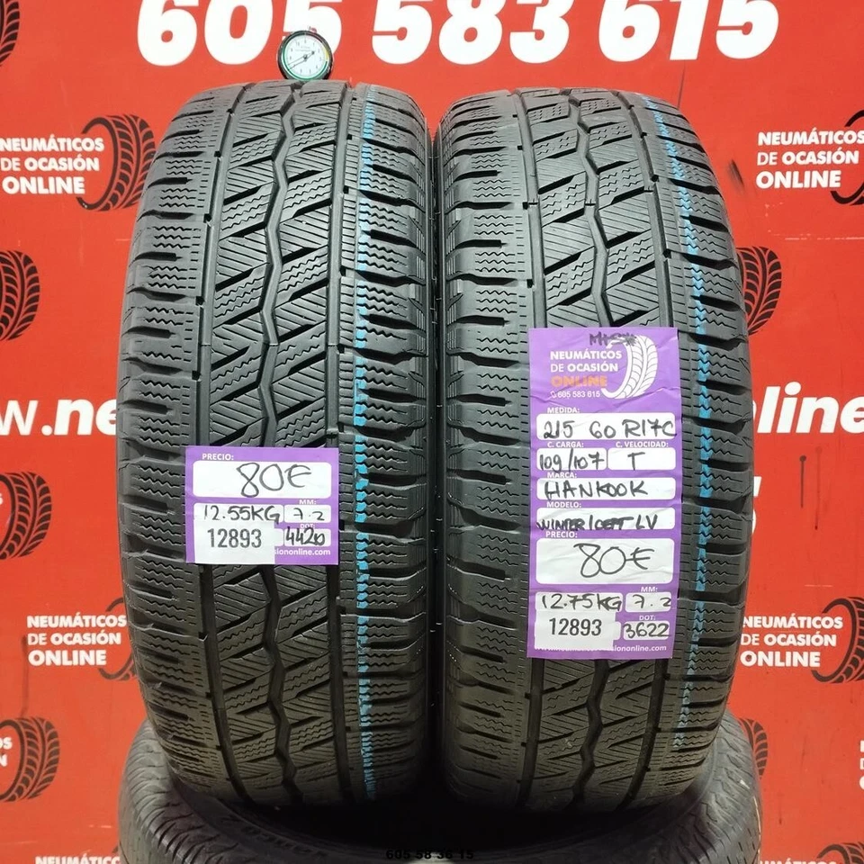 2x 215 60 R17C 109/107T HANKOOK WINTER ICEPT 7.2/7.2mm REF:12893 - Imagen 1 de 4